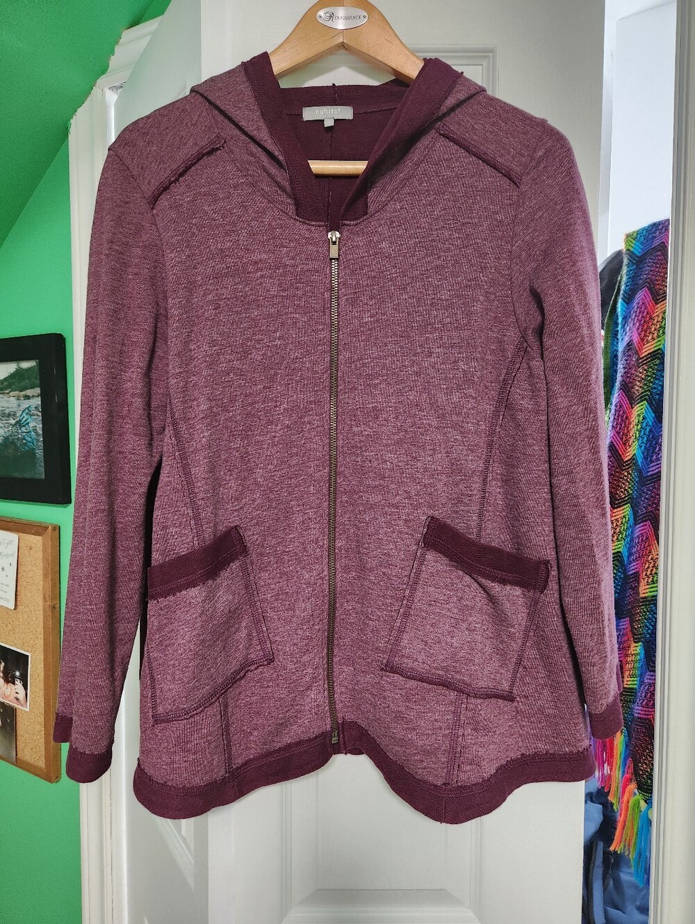Habitat Purple Full Zip Hoodie SMALL